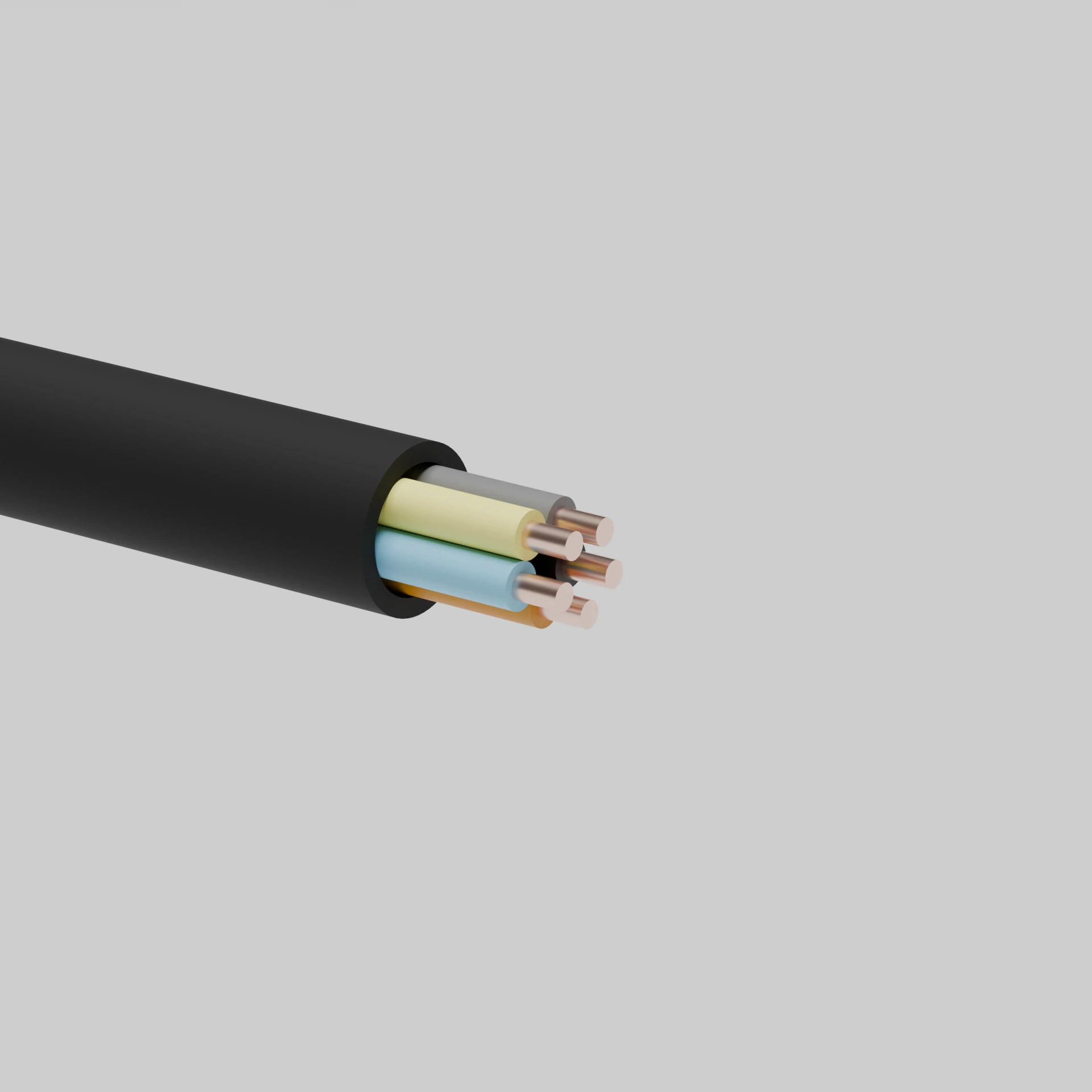 Кабель ВВГнг-LS 5х6 мм2, чорний GAL-KAT